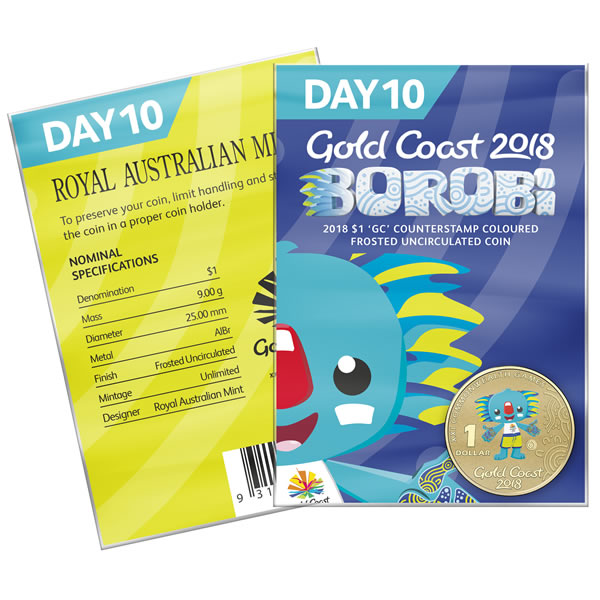 Thumbnail for 2018 Commonwealth Games Coloured Borobi Dollar - Day 10