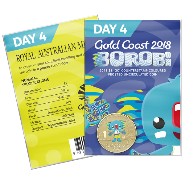 Thumbnail for 2018 Commonwealth Games Coloured Borobi Dollar - Day 4