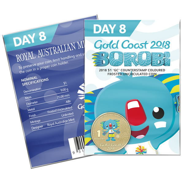 Thumbnail for 2018 Commonwealth Games Coloured Borobi Dollar - Day 8