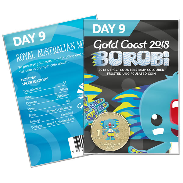 Thumbnail for 2018 Commonwealth Games Coloured Borobi Dollar - Day 9