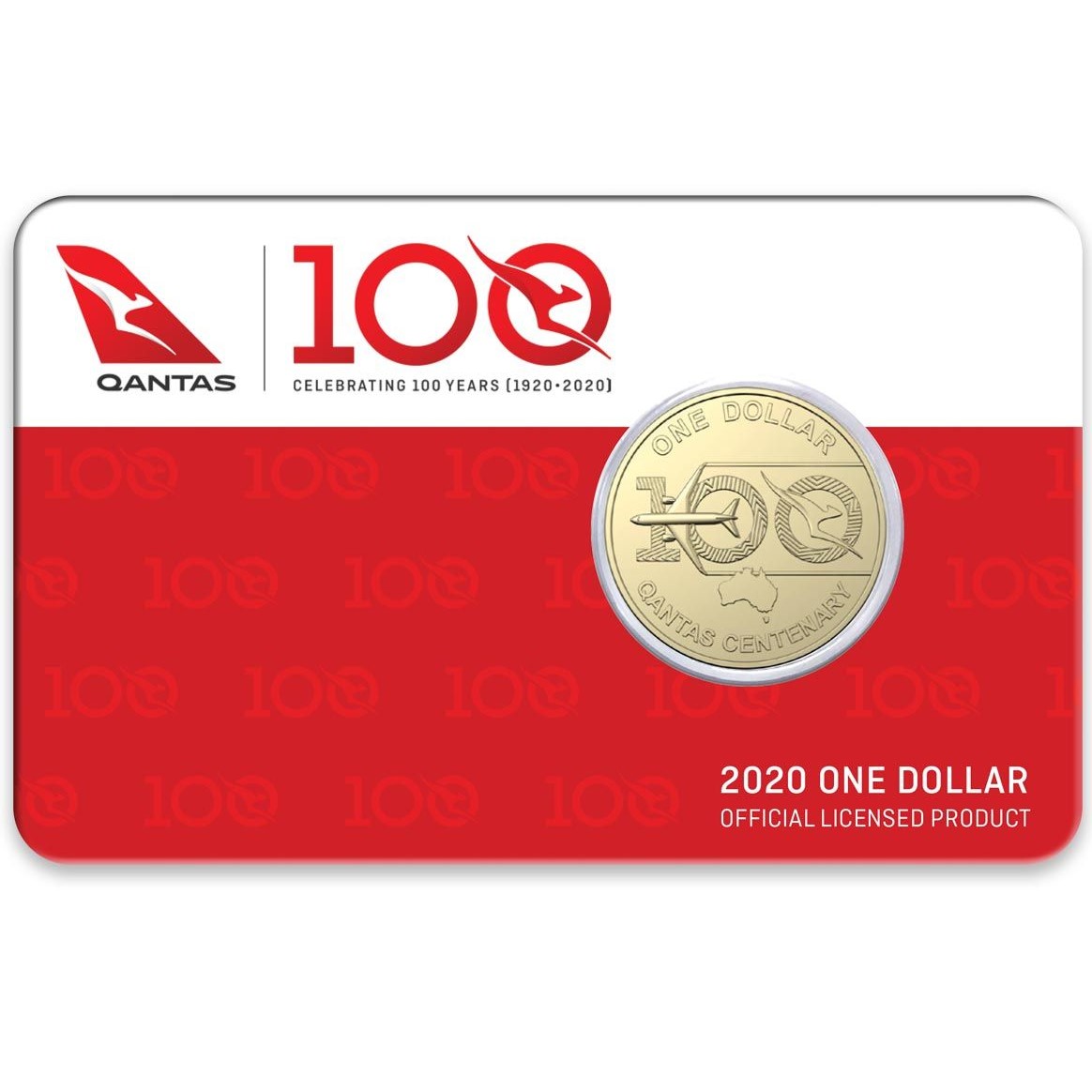 Thumbnail for 2020  QANTAS Centenary - Celebrating 100 Years $1 AlBr UNC Coin