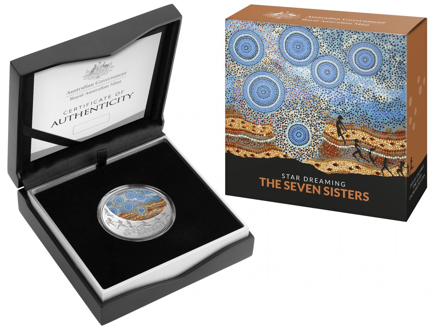 Thumbnail for 2020 Star Dreaming - The Seven Sisters $1 Coloured Half Oz Fine Silver UNC Coin