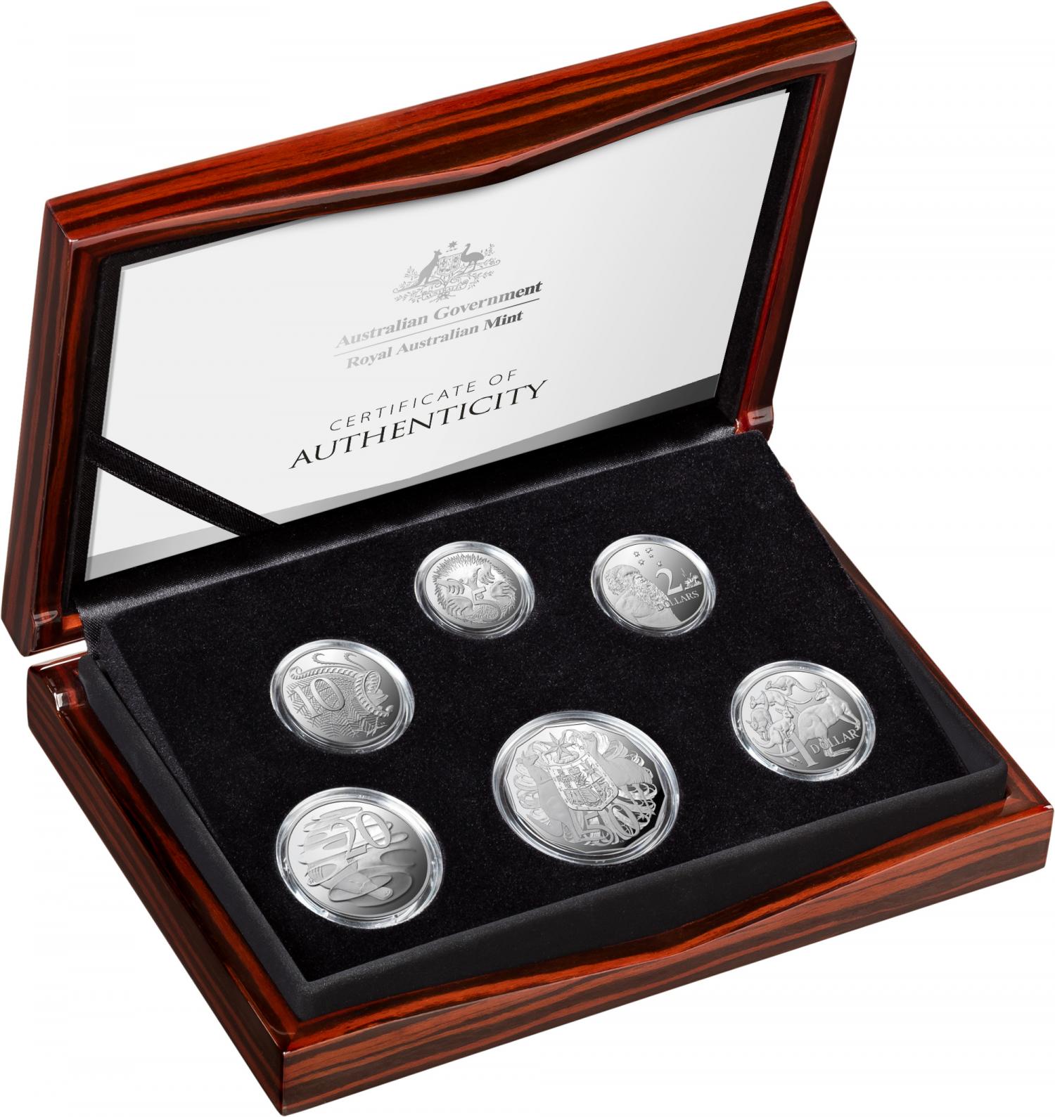 Thumbnail for 2021 Fine Silver Proof Six Coin Year Set