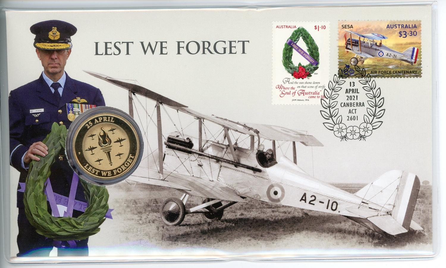 Thumbnail for 2021 Issue 19 $1 Perth Mint Lest We Forget  RAAF PNC