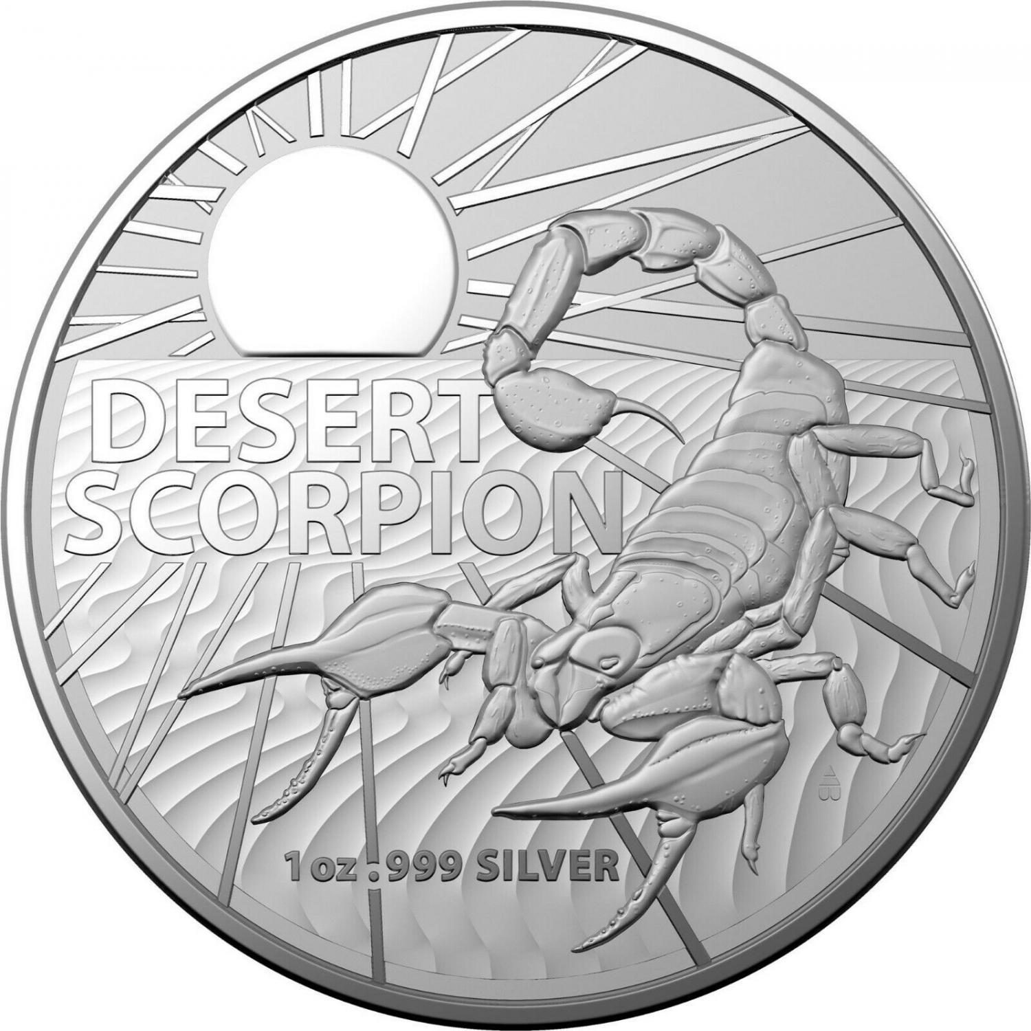 Thumbnail for 2022 $1 Australian Desert Scorpion 1oz Silver Bullion Coin in Capsule 