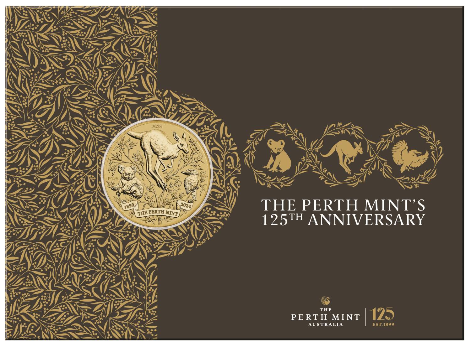 Thumbnail for 2024 $1 The Perth Mint's 125th Anniversary 2024 Coin in Card