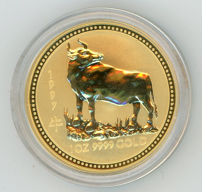 Thumbnail for 1997 Australian 1oz Gold - Year of the Ox Series One
