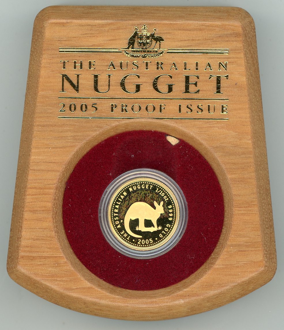 Thumbnail for 2005 One Tenth oz Australian Nugget Proof Coin