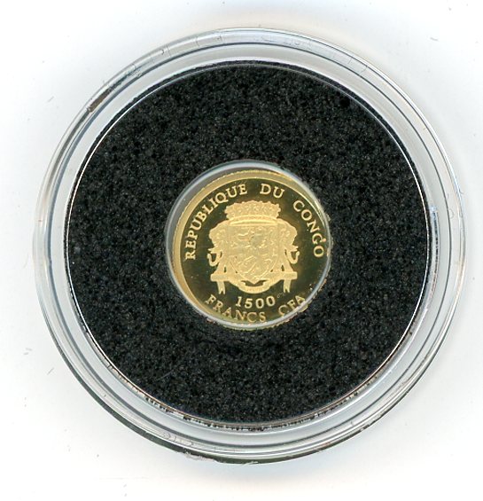 Thumbnail for 2007 Republic of Congo 0.5 Gram .999 Gold 1500 Francs - Napoleon Bonaparte