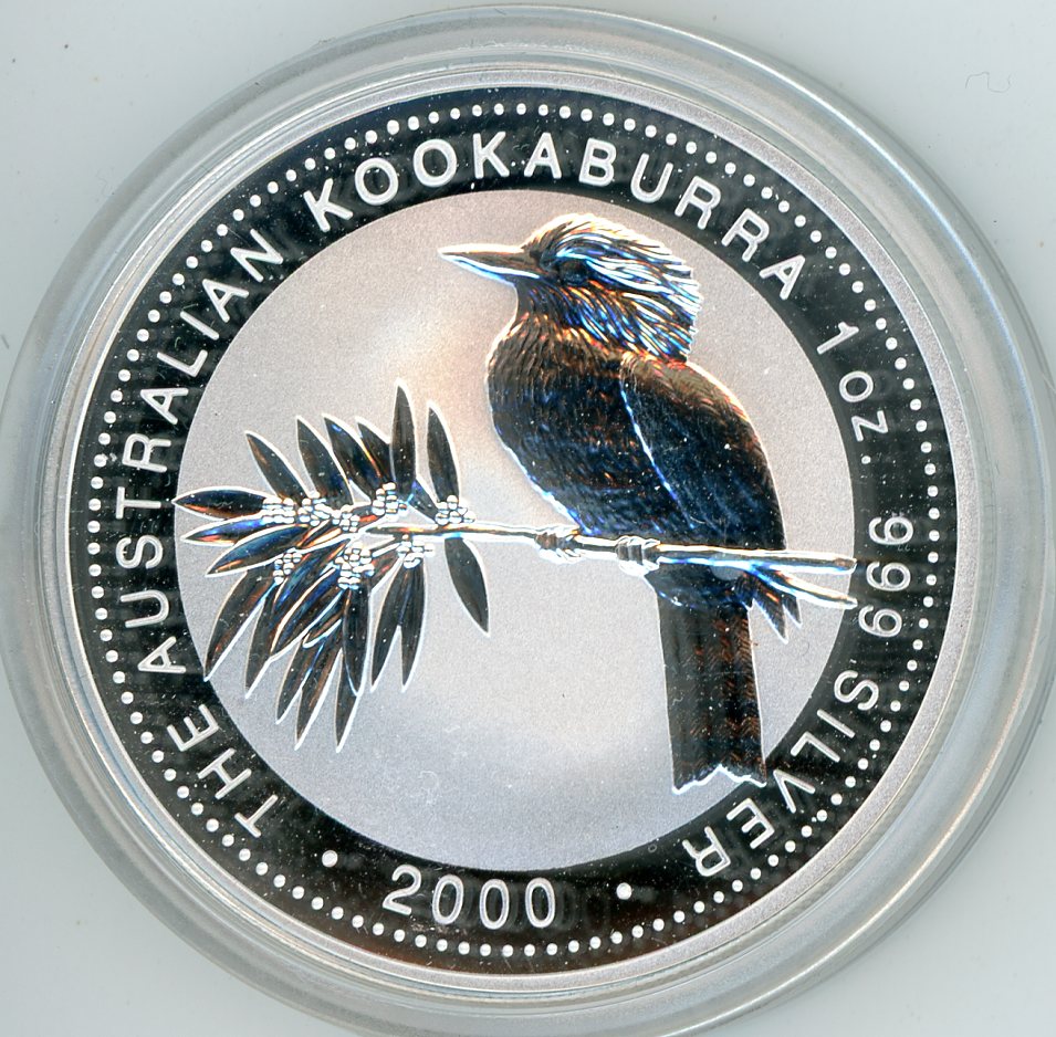 Thumbnail for 2000 1oz Kookaburra .999 Silver 