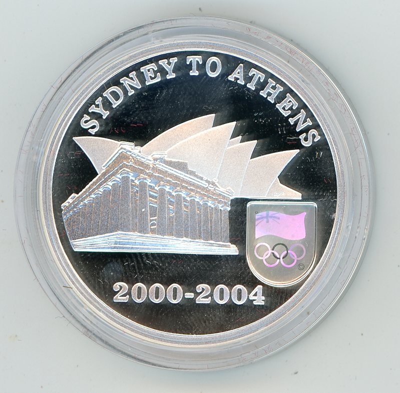 Thumbnail for 2004 Sydney to Athens $5 Coin in Capsule Only