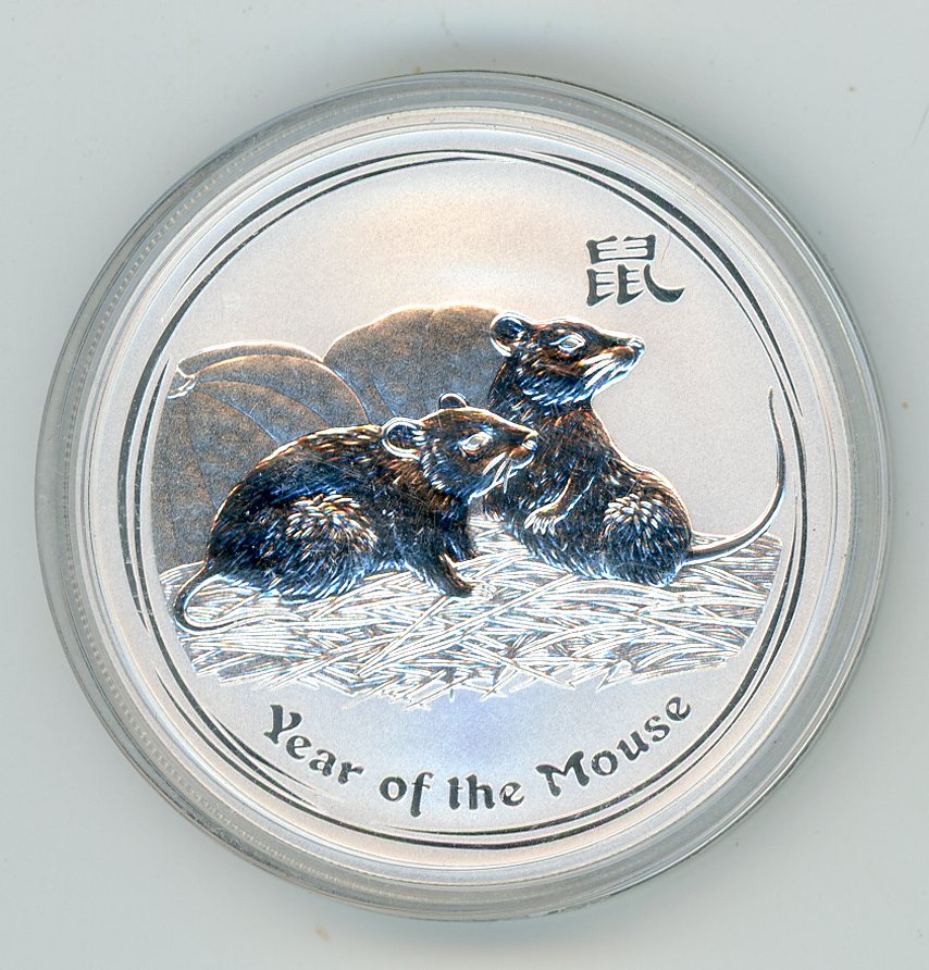 Thumbnail for 2008 1oz Silver Year of the Mouse