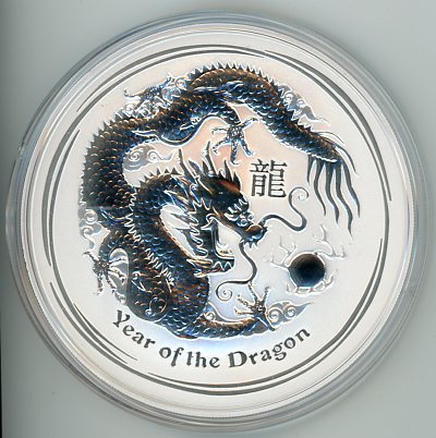 Thumbnail for 2012 10oz Lunar Year of the Dragon .999 Silver