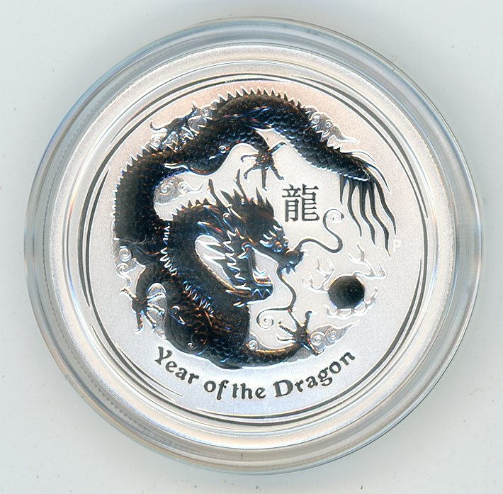 Thumbnail for 2012 Half oz Silver Year of the Dragon