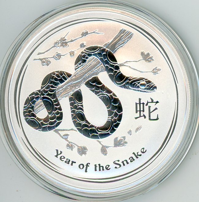Thumbnail for 2013 One oz Silver Year of the Snake