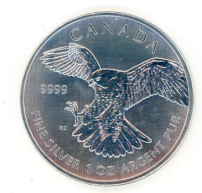 Thumbnail for 2014 Canadian 1oz Peregrine Falcon .999 Silver