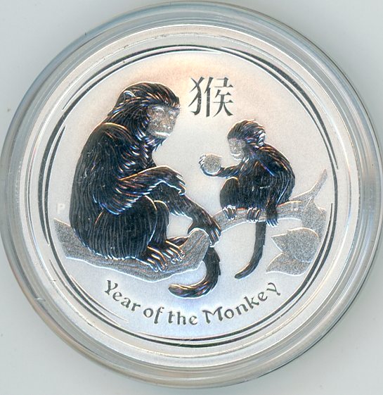 Thumbnail for 2016 Half oz Silver Year of the Monkey