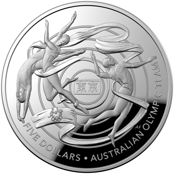 Thumbnail for 2020 $5 1oz Silver Domed Coin - Australian Olympic Team
