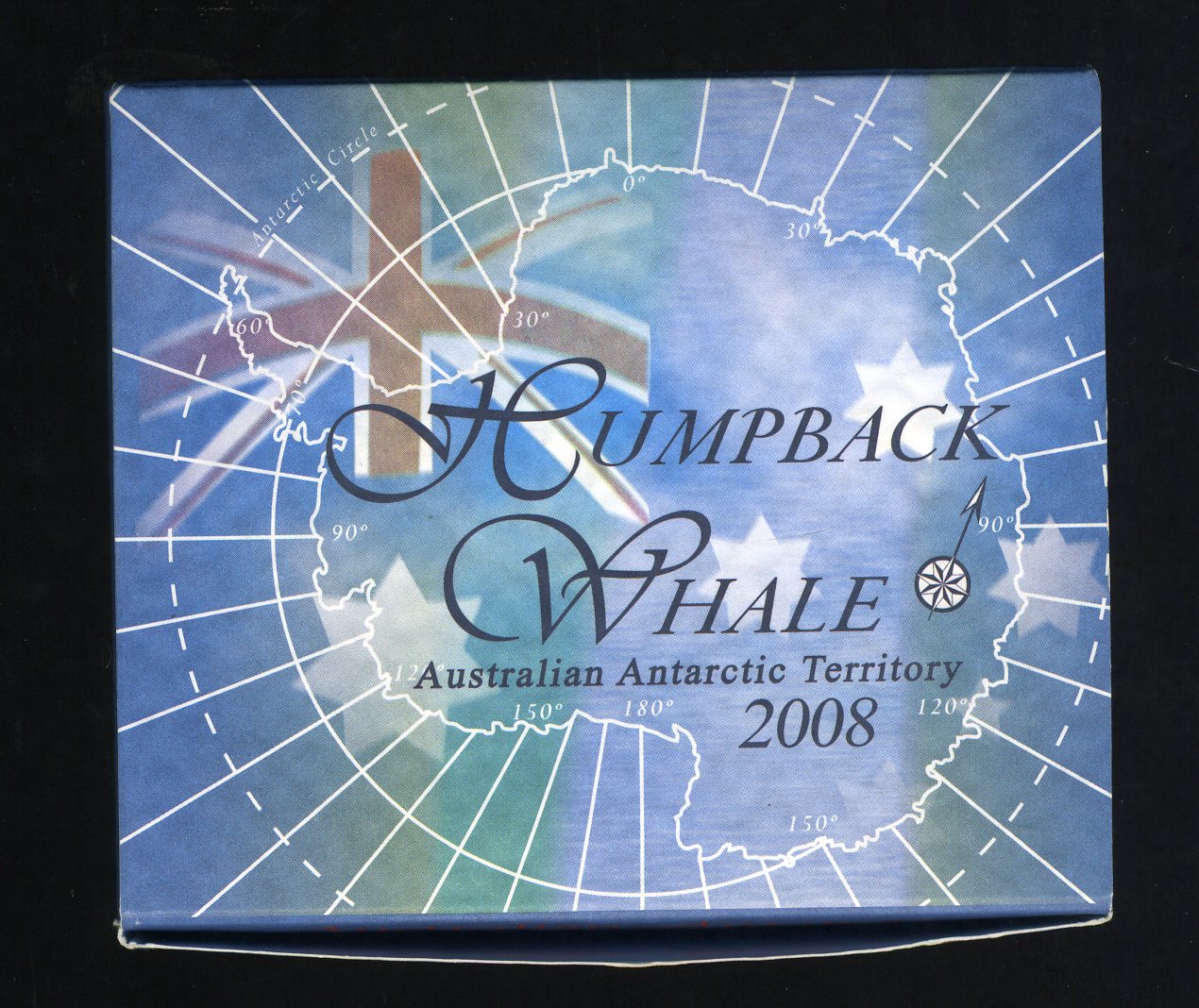 Thumbnail for 2008 1oz Coloured Silver Proof Coin Australian Antartic Territory - Humpback Whale