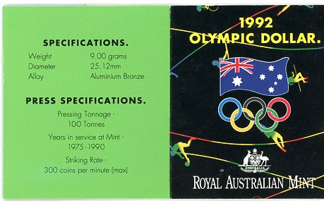 Thumbnail for 1992 Olympic Games with Entry Attached