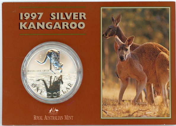Thumbnail for 1997 1oz One Dollar Silver Kangaroo