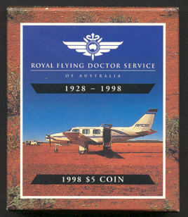 Thumbnail for 1998 Royal Flying Doctor Service $5 Proof