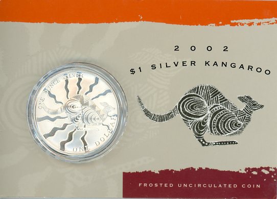 Thumbnail for 2002 1oz One Dollar Silver Kangaroo 