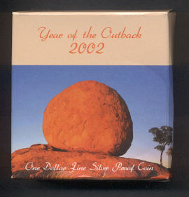 Thumbnail for 2002 Australian Silver Proof Coin - Outback Dollar