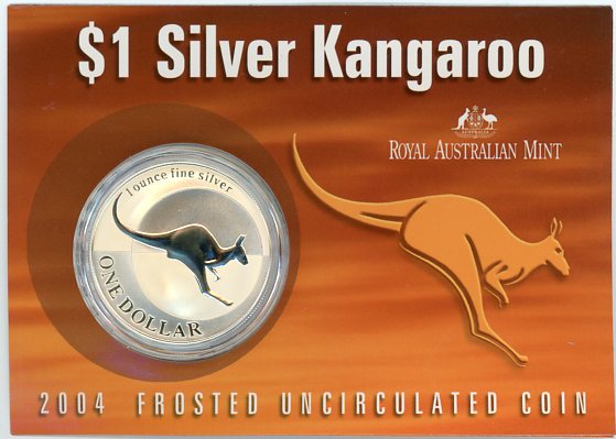 Thumbnail for 2004 1oz One Dollar Silver Kangaroo