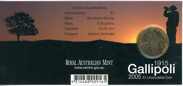 Thumbnail for 2005 Gallipoli - G Mintmark