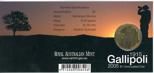 Thumbnail for 2005 Gallipoli - B Mintmark