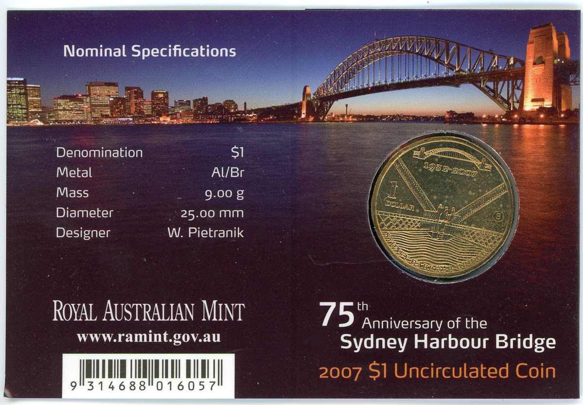 Thumbnail for 2007 75th Anniversary of the Sydney Harbour Bridge - B Mintmark