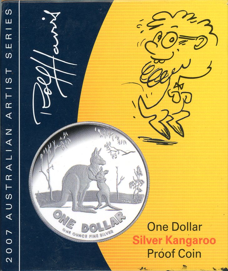 Thumbnail for 2007 $1 Silver Kangaroo Proof Coin - Rolf Harris