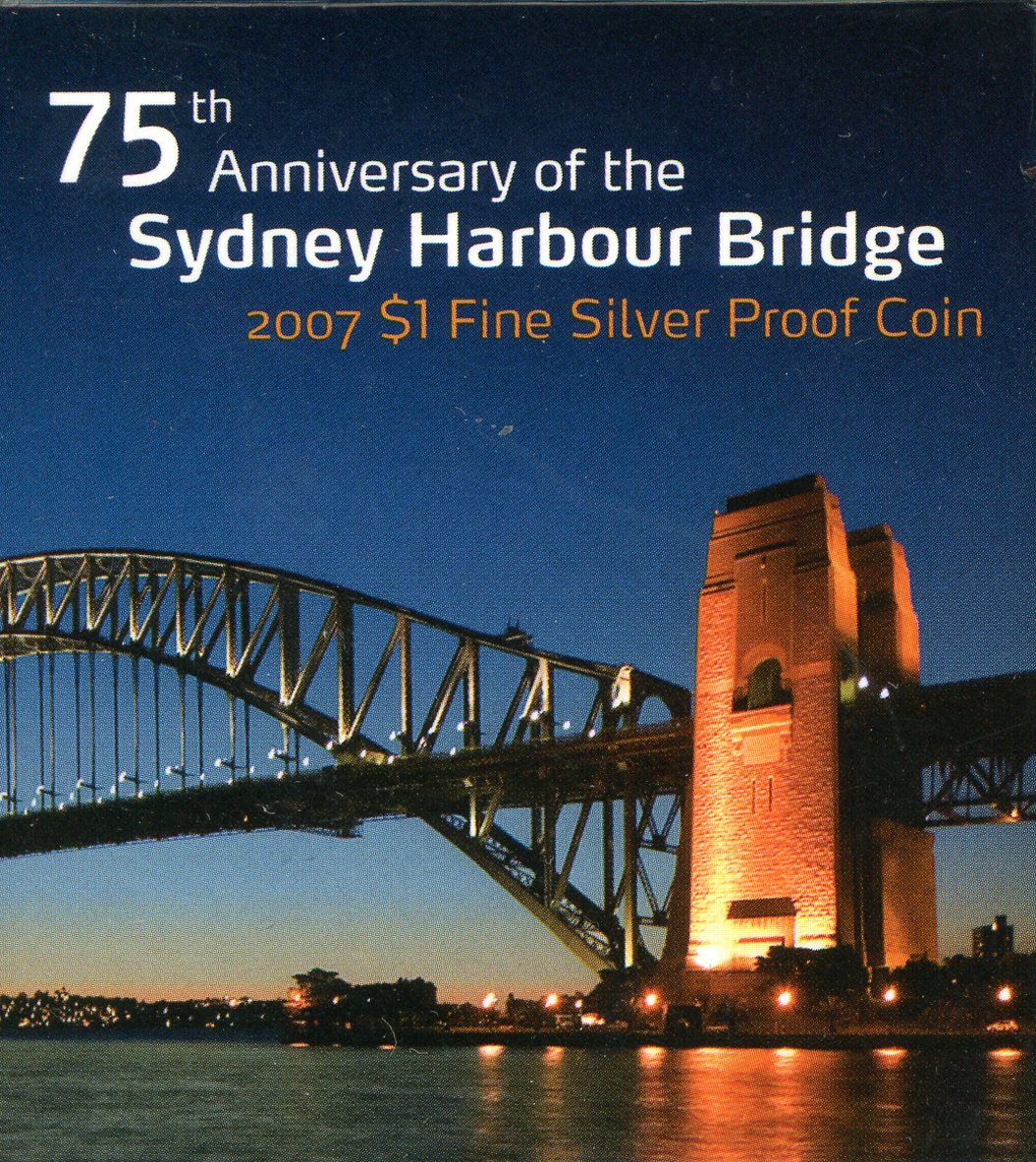 Thumbnail for 2007 $1 Silver Proof - 75th Anniversary of the Sydney Harbour Bridge