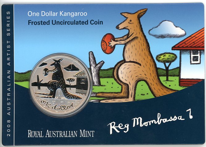 Thumbnail for 2008 Frosted Uncirculated One Dollar - Reg Mombassa