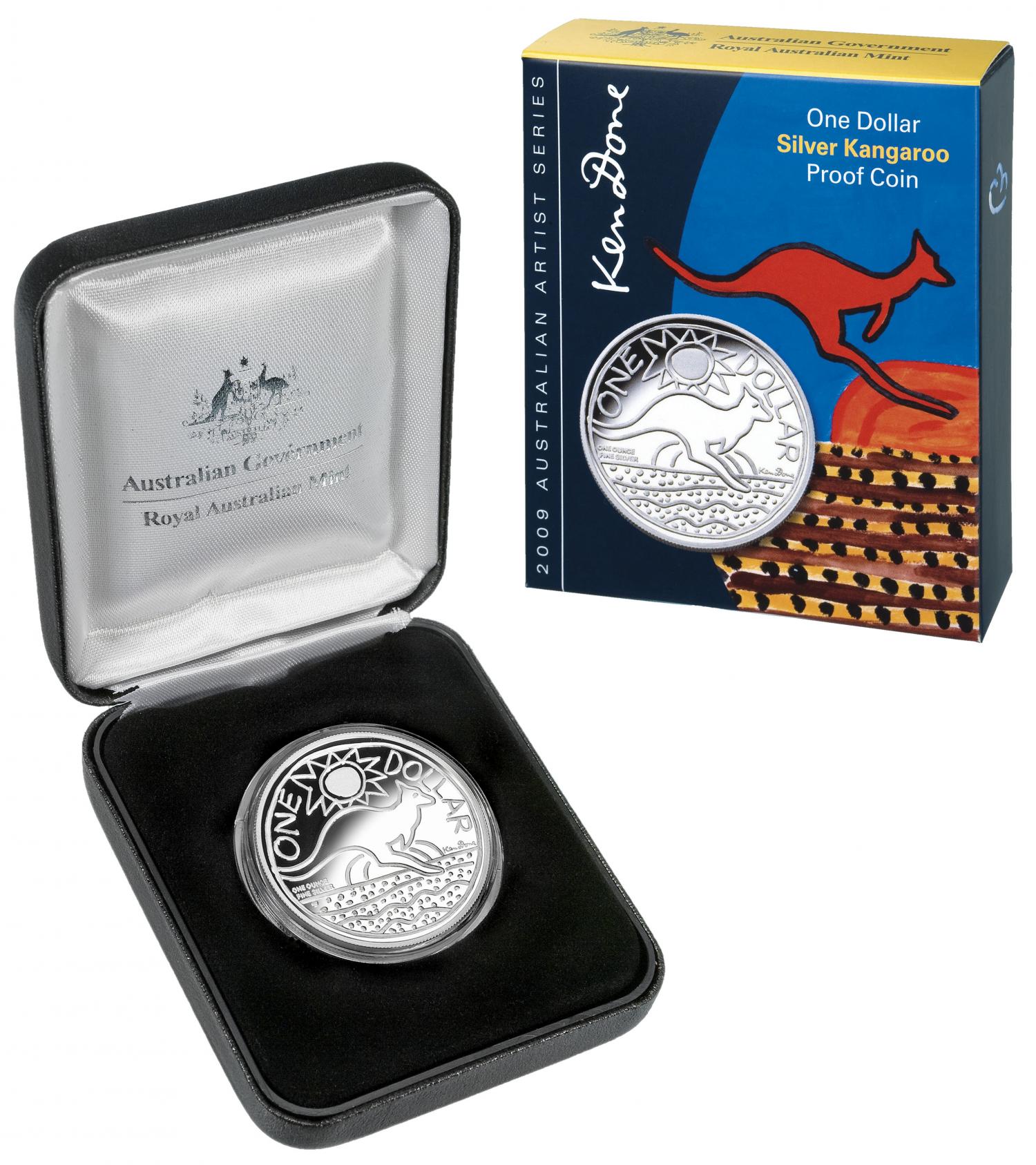 Thumbnail for 2009 1oz Silver Kangaroo Proof Coin - Ken Done