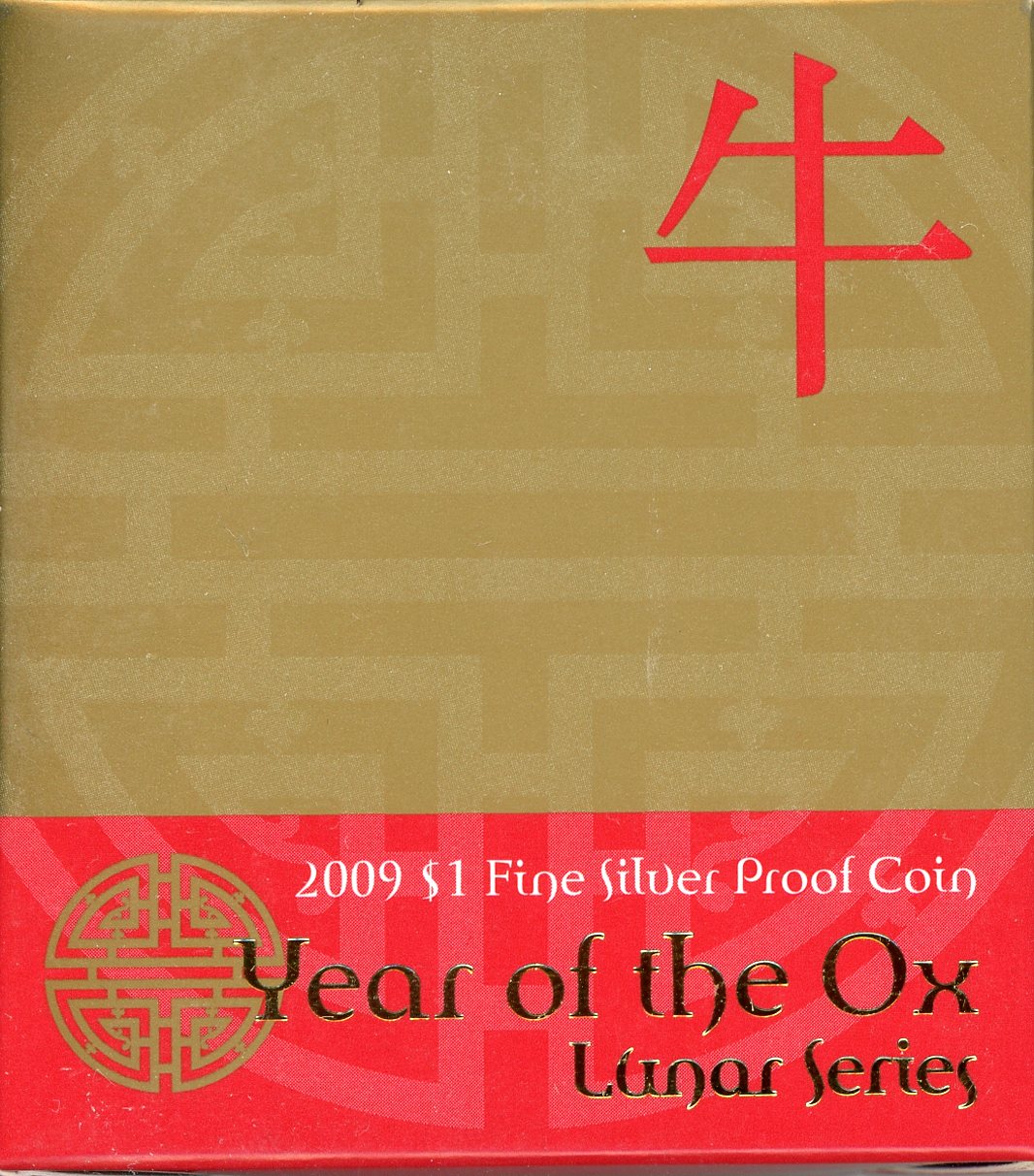 Thumbnail for 2009 $1 Fine Silver Proof Coin - Year of the Ox