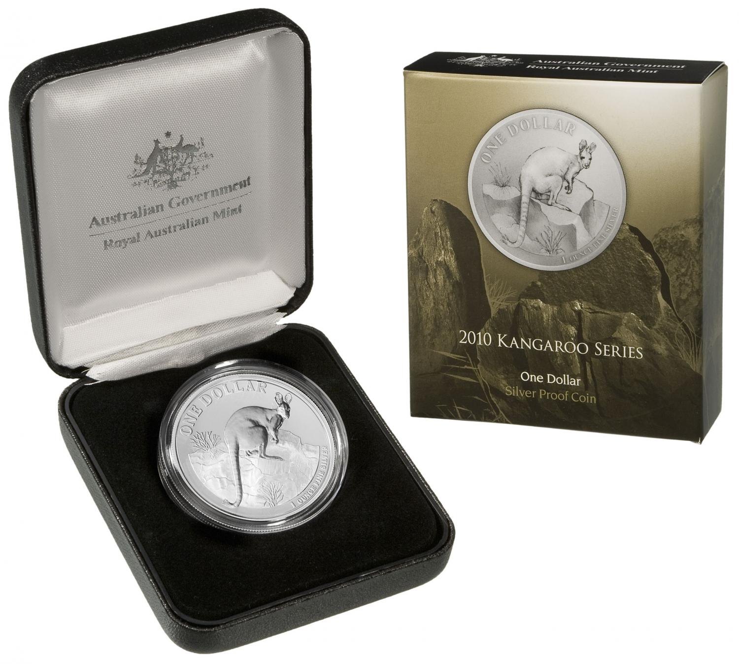 Thumbnail for 2010 1oz Silver Kangaroo Proof Coin - Yellow Footed Rock Wallaby