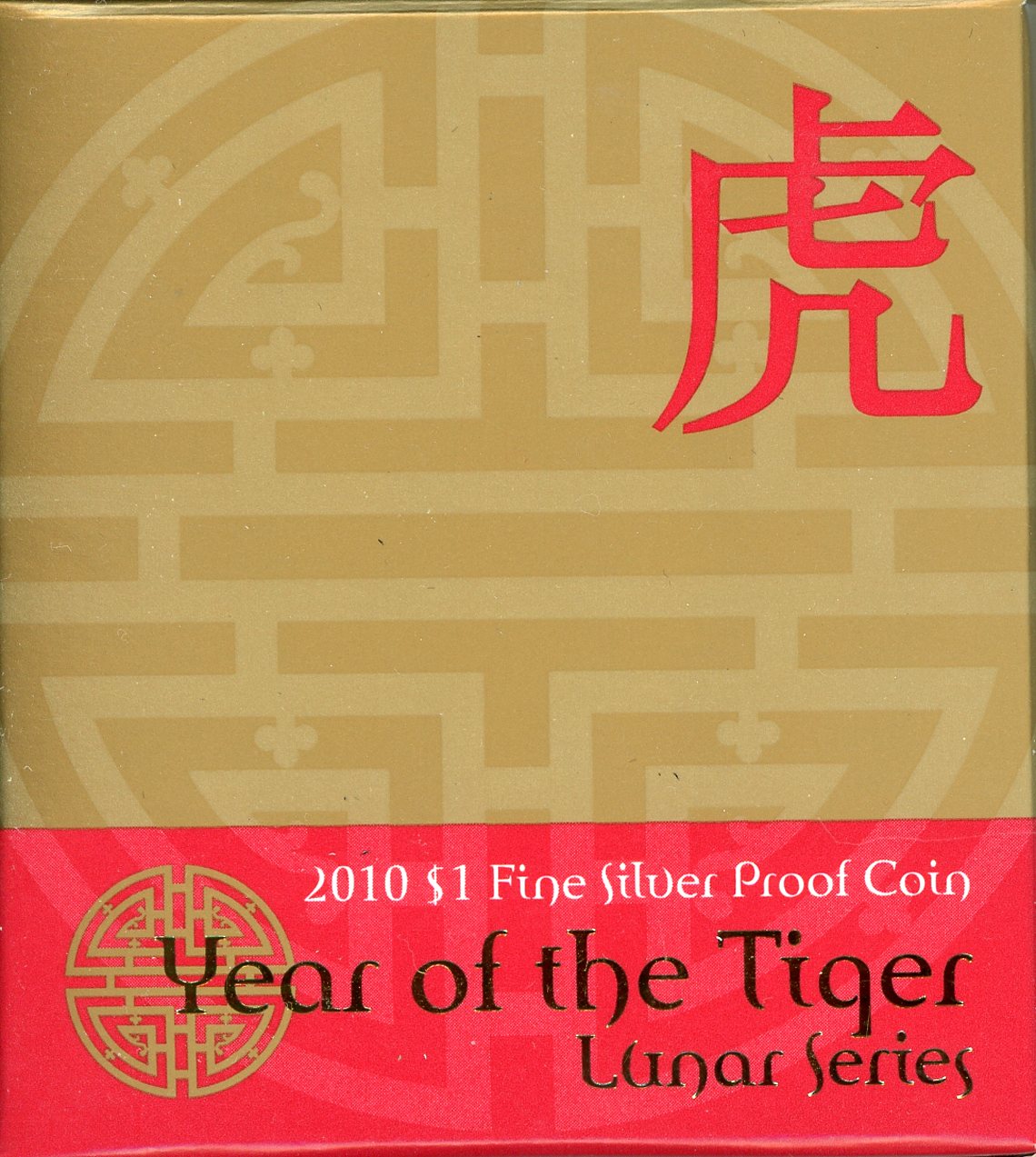 Thumbnail for 2010 Lunar Series - Year of the Tiger $1 Silver Proof Coin