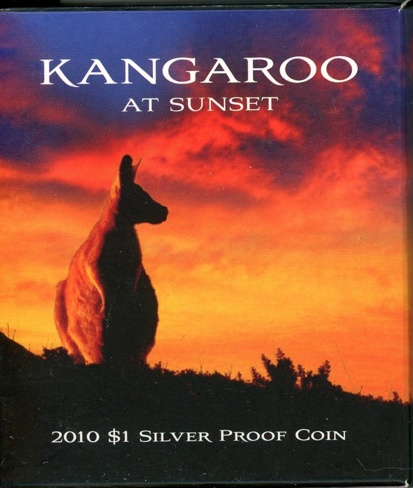 Thumbnail for 2010 $1 Silver Proof Coin - Kangaroo at Sunset