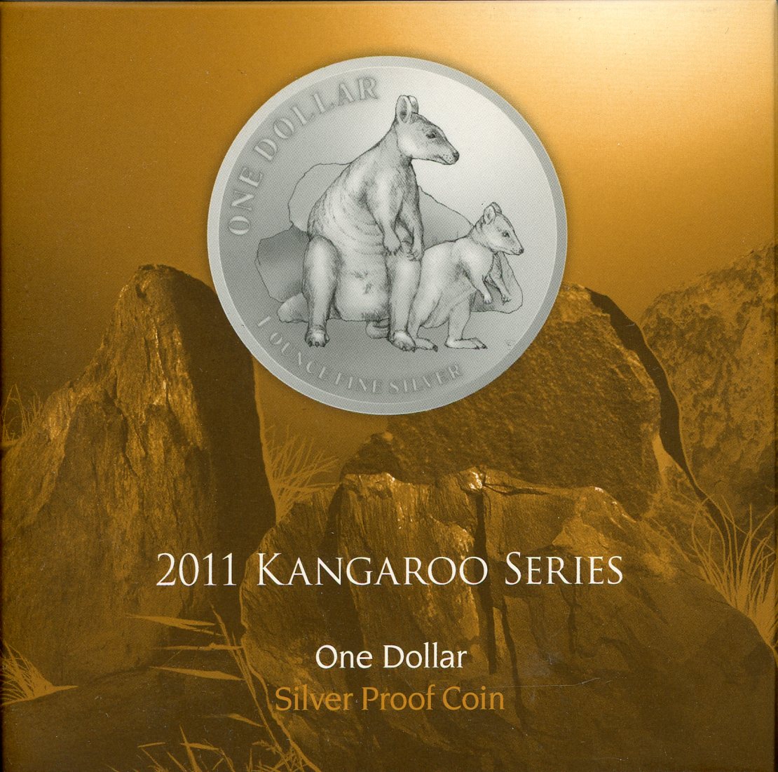 Thumbnail for 2011 $1 Silver Proof Coin Kangaroo Series - Allied Rock Wallaby