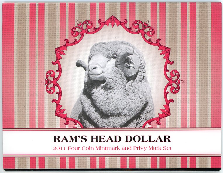 Thumbnail for 2011 Rams Head Dollar - 4 Coin Set CBMS