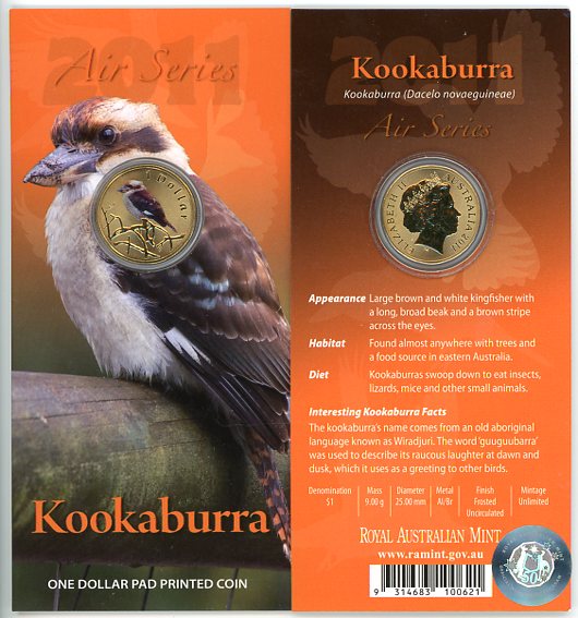 Thumbnail for 2011 $1 Coin Air Series - Kookaburra