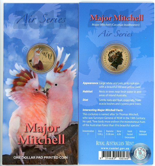 Thumbnail for 2011 $1 Coin Air Series - Major Mitchell