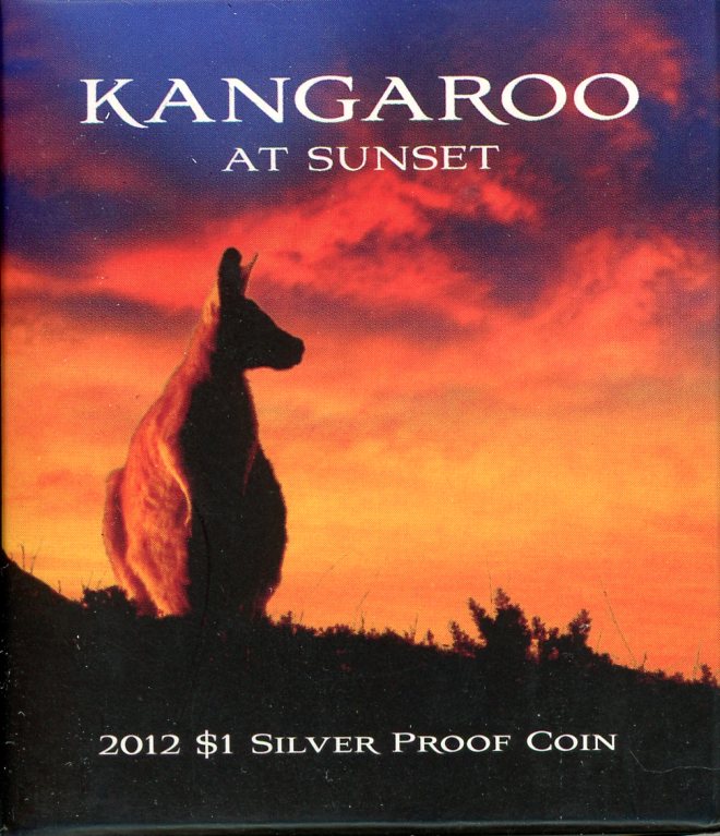 Thumbnail for 2012 $1 Silver Proof Coin - Kangaroo at Sunset