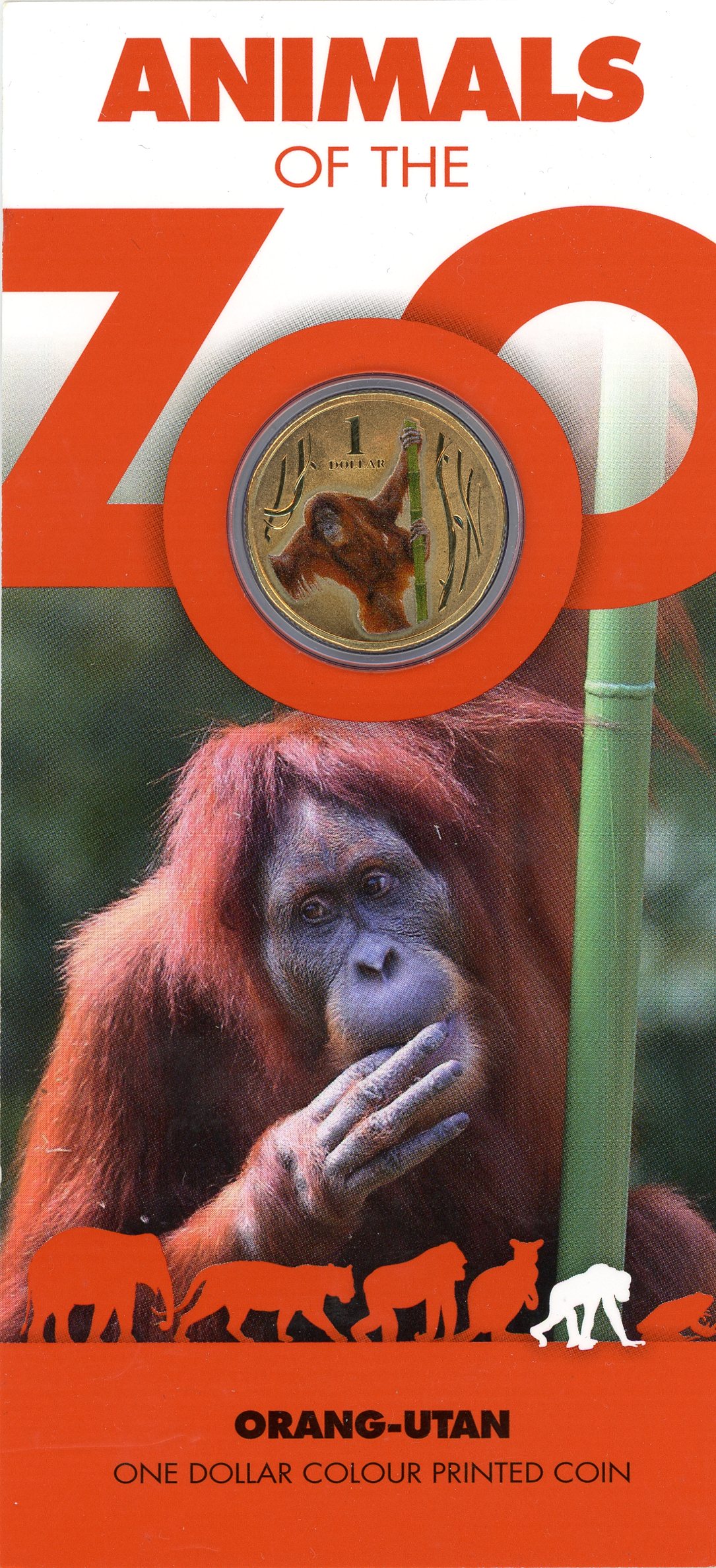 Thumbnail for 2012 Zoo Series - Orang-utan Coloured Dollar