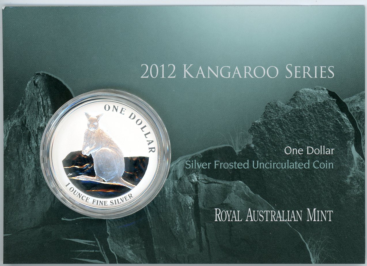 Thumbnail for 2012 $1 Kangaroo Series Silver Frosted Coin - Mareeba Rock Wallaby