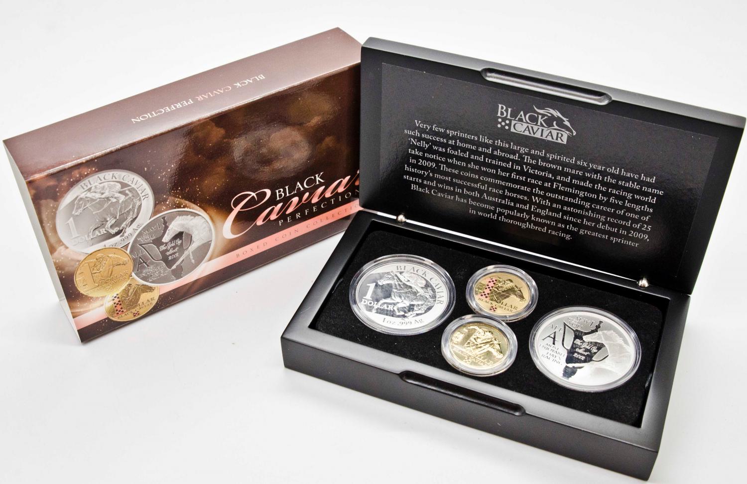 Thumbnail for 2013 Black Caviar One Dollar Four Coin Silver Proof Set