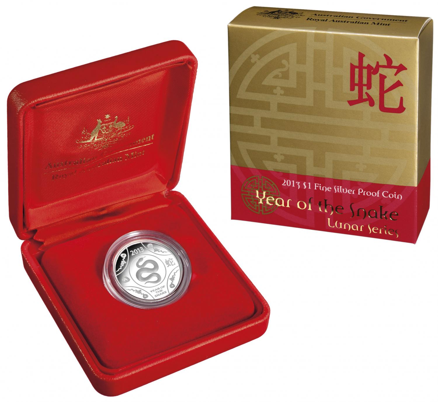 Thumbnail for 2013 Lunar Series - Year of the Snake $1 Silver Proof Coin