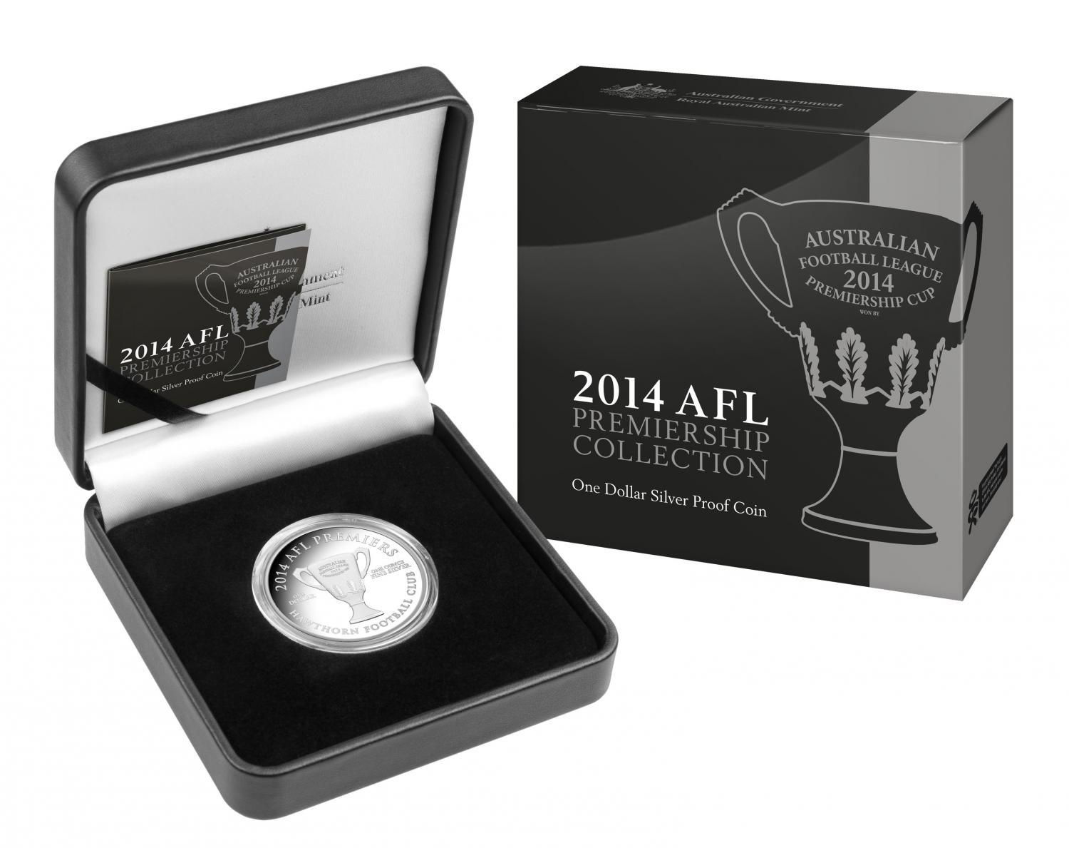 Thumbnail for 2014 AFL Premiership Cup 1oz One Dollar Silver Proof Coin